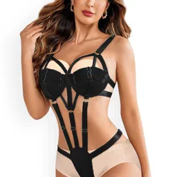 Krelin Shoulder Straps Self Design Baby Doll image 3