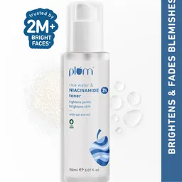 Plum 3% Niacinamide Alcohol-Free Toner With Rice Water To Reduce Pores & Blemishes - 150ml-picture-32