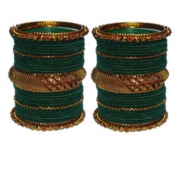 trylo fashion Set Of 2 Gold-Plated Stone Studded Bangles-picture-24