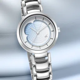 Fastrack Women Brass Mother of Pearl Dial & Stainless Steel Bracelet Style Straps Analogue Watch 6277SM01-picture-13