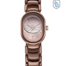 Fastrack Women Brass Mother of Pearl Dial & Stainless Steel Bracelet Style Straps Analogue Watch 6274QM01-picture-3