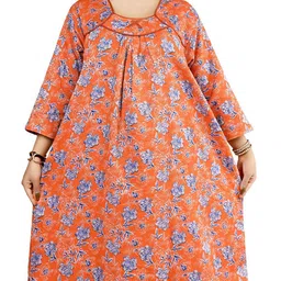 Bindass Female Collection Printed Maxi Nightdress image 2