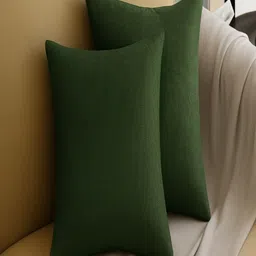 INDHOME LIFE Green Set of 2 Square Cushion Covers-picture-36