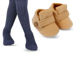 NESKA MODA Kids Cotton 1 Pair Long Socks 1 Pair Booties-picture-46