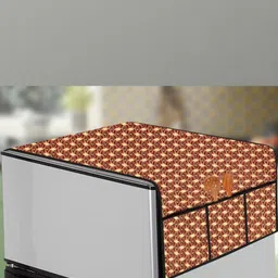 The Furnishing Tree Brown Plastic Refrigerator Cover-picture-20