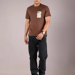 V-Mart Men Graphic Printed Round Neck Cotton T-shirt-picture-38