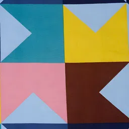 Arrabi 6-Pcs Blue & Yellow Printed Diwan Set image 5