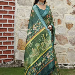 Mitera Ethnic Motifs Handloom Saree-picture-11
