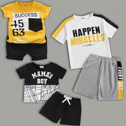 HELPOM Unisex Kids Printed T-shirt with Shorts-picture-10