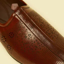 Manyavar Men Woven Design Loafers image 4