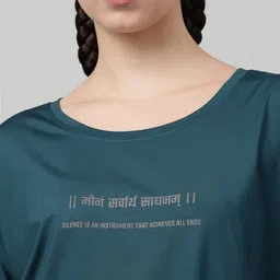 MKH Women Typography Printed Dri-FIT T-shirt image 3