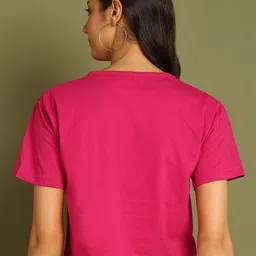 Moda Rapido Women Printed Drop-Shoulder Sleeves Bio Finish T-shirt image 2