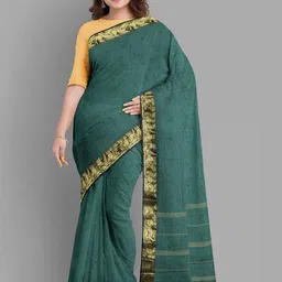 The Chennai Silks Ethnic Motifs Woven Design Pure Cotton Taant Saree-picture-27