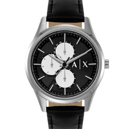 Armani Exchange Men Printed Dial & Leather Straps Analogue Watch AX1872-picture-14