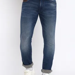 Wrangler Men Blue Skanders Slim Fit Low-Rise Light Fade Stretchable Jeans-picture-15