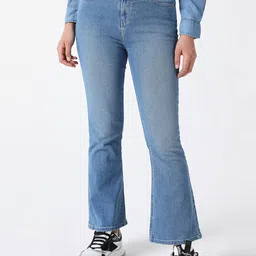 Pepe Jeans Women Bootcut Fit High-Rise Light Fade Stretchable Jeans-image-40