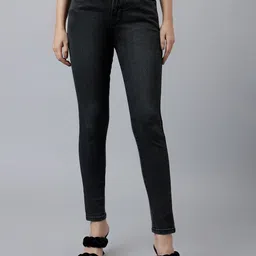 Xpose Women Comfort Slim Fit High-Rise Light Fade Stretchable Jeans-image-37