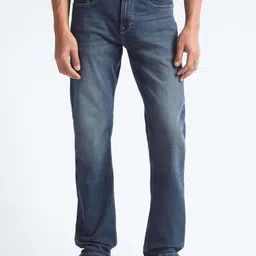 Flying Machine Men Mid-Rise Straight Fit Clean Look Heavy Fade Stretchable Jeans-image-86