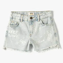 Koton Girls Washed Denim Shorts-picture-32