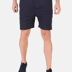 FITINC Men Navy Blue Slim Fit Training or Gym Antimicrobial Technology Shorts-picture-16