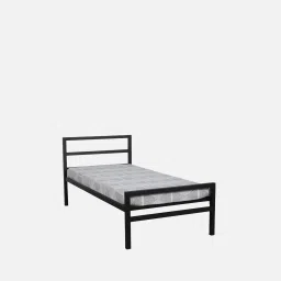 nilkamal sleep Striker Metal Single Bed in Black Finish image 3