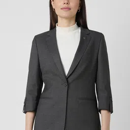 Van Heusen Woman Checked Single-Breasted Formal Blazers-picture-19