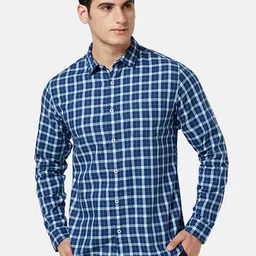 BYFORD by Pantaloons Gingham Checked Slim Fit Casual Shirt-image-9