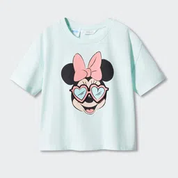 Mango Kids Girls Minnie Mouse Print Pure Cotton T-shirt-picture-20