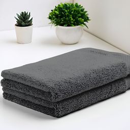 SPACES Luxury Grey 2 Pieces Egyptian Cotton Hand Towels-picture-6
