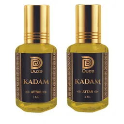 Duze Unisex Set Of 2 Natural Kadam Sandal Base Alcohol Free Attar with roller 6ml-picture-18