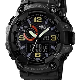 V2A Men Black Dial & Straps Analogue and Digital Multi Function Watch V2A-1520-picture-30