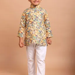 SHIWAM ETHNIX Boys Abstract Printed Regular Kurta with Pyjamas-picture-46