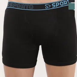 Sporto by Macho Men Pack Of 3 Cotton Mid Rise Outer Elastic Short Trunks-picture-17