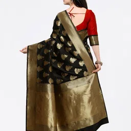 DIVASTRI Woven Design Zari Mysore Silk Saree image 5