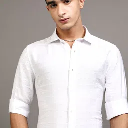 HIGHLANDER Men Slim Fit Opaque Casual Shirt-picture-29