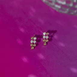 Mia by Tanishq 14KT Gold Natural Diamond Stud Earrings - 1.77gm-image-39
