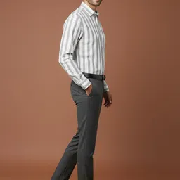 INVICTUS Men Classic Slim Fit Striped Casual Shirt image 3