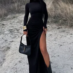 StyleCast Women High Neck Maxi Dress-image-53