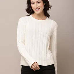 NoBarr Women Self Design Pullover Sweaters-picture-0