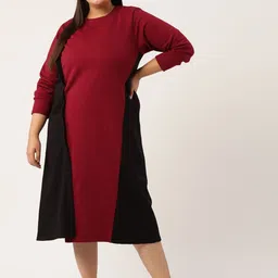 theRebelinme Colourblocked A-Line Midi Dress-picture-3