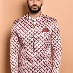PRINTINDIA Men Printed Bandhgala Blazer-picture-22