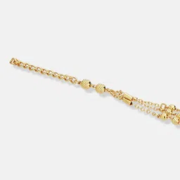 ATIBELLE Women Brass Cubic Zirconia Gold-Plated Link Bracelet image 2