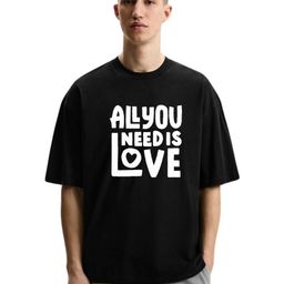 Fashnobic Men Typography Printed Round Neck Cotton Oversized T-shirt-picture-43