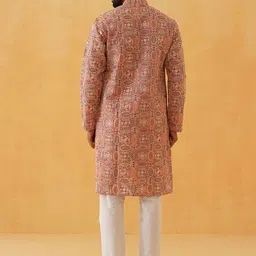 SOJANYA LUXE Men Embroidered Thread Work Georgette Kurta image 4