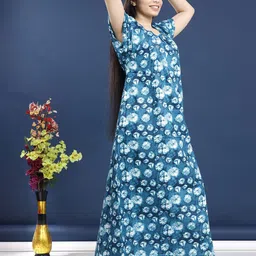 PR PINK ROYAL Printed Maxi Nightdress image 2