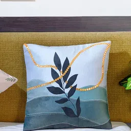 Mid July Home Blue & Orange Floral Velvet Square Cushion Covers-picture-38