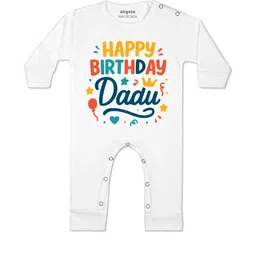 Arvesa Kids-Unisex White Cotton Rompers-picture-52