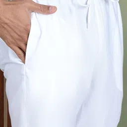 Jompers Men Floral Embroidered Mandarin Collar Kurta with Pyjamas With Nehru jacket image 2