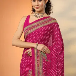 Libas Ethnic Motifs Silk Blend Saree image 4