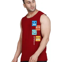 SLOWLORIS Men Typography 2 Printed Applique Slim Fit T-shirt image 4